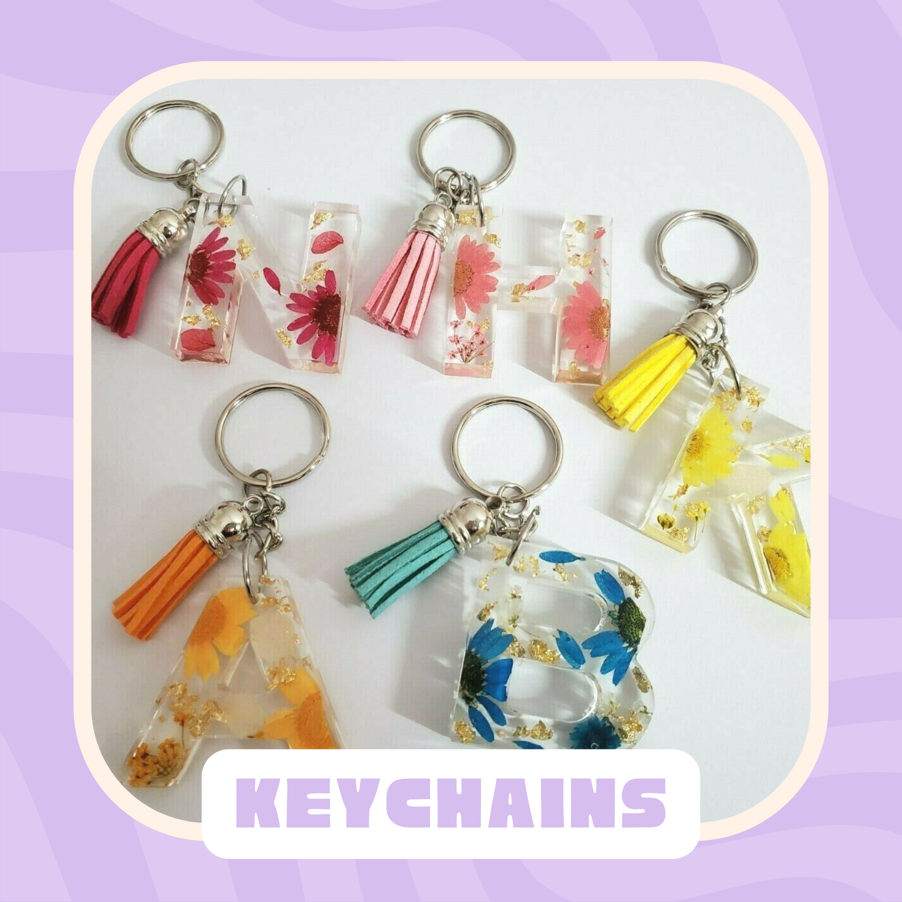 Personalized Initial Keychains – Lavish Designs by Jelisha